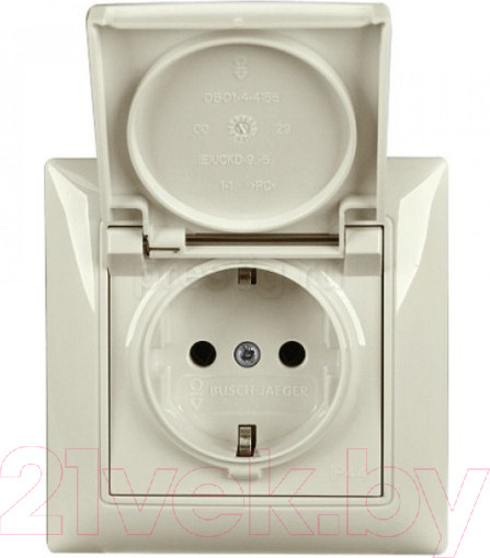 Изображение товара Розетка ABB Basic 55 2018-0-1504 (слоновая кость)