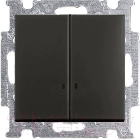 Изображение товара Выключатель ABB Basic 55 1012-0-2178 (шато-черный)