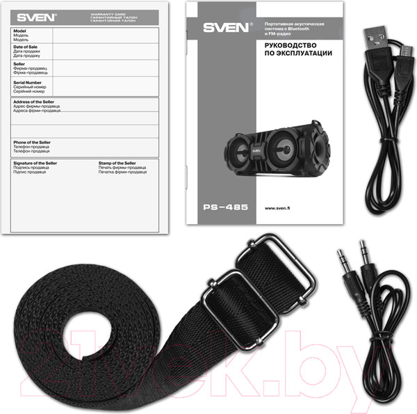 Изображение товара Портативная акустика Sven PS-485 (черный)