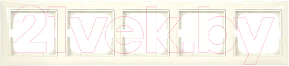 Изображение товара Рамка для выключателей и розеток ABB Basic 55 1725-0-1488 (слоновая кость)