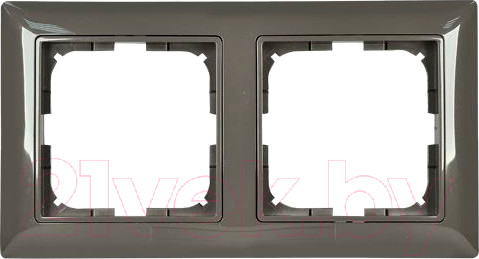 Изображение товара Рамка для выключателей и розеток ABB Basic 55 1725-0-1507 (шато-черный)