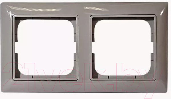 Изображение товара Рамка для выключателей и розеток ABB Basic 55 1725-0-1532 (серый)