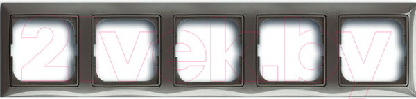 Изображение товара Рамка для выключателей и розеток ABB Basic 55 1725-0-1535 (серый)