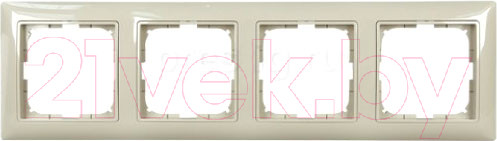 Изображение товара Рамка для выключателей и розеток ABB Basic 55 1725-0-1529 (бежевый)