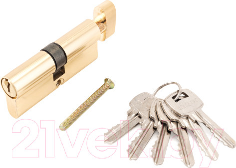 Изображение товара Цилиндровый механизм замка Аллюр Стандарт 103/50В 132/50В кл/верт GP 70мм 150 (латунь)
