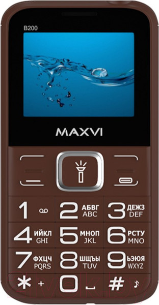 Изображение товара Мобильный телефон Maxvi B200 (коричневый+ЗУ)