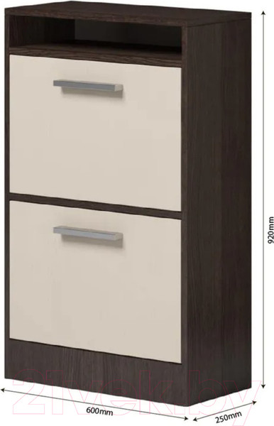 Изображение товара Тумба в прихожую Genesis Мебель Энтер Обувница (венге/дуб молочный)