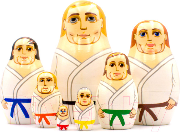 Изображение товара Матрешка сувенирная Брестская Фабрика Сувениров Боевые искусства / 7140