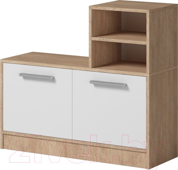 Изображение товара Тумба в прихожую Genesis Мебель Энтер (дуб сонома/белый)
