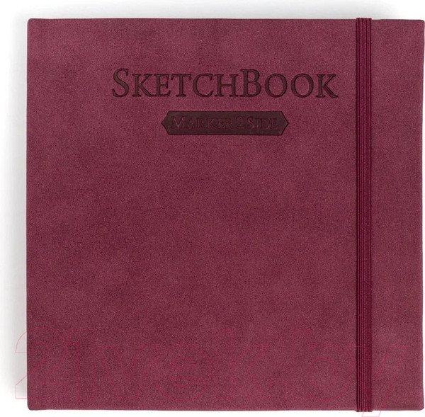 Изображение товара Скетчбук Малевичъ 401144 (40л, бордовый)