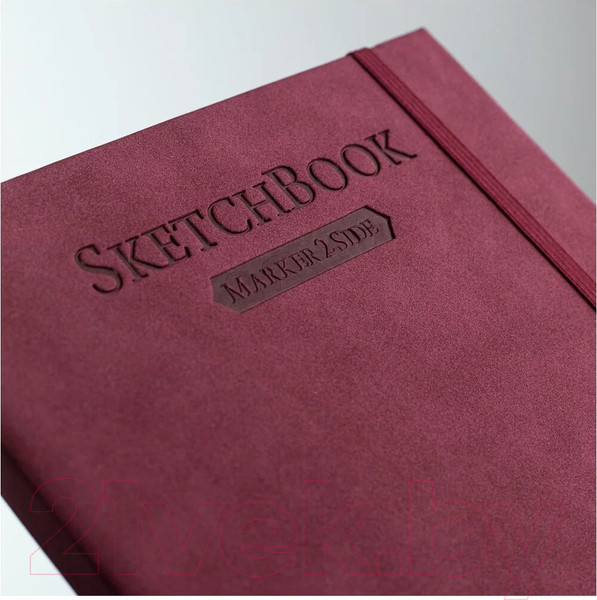 Изображение товара Скетчбук Малевичъ 401144 (40л, бордовый)