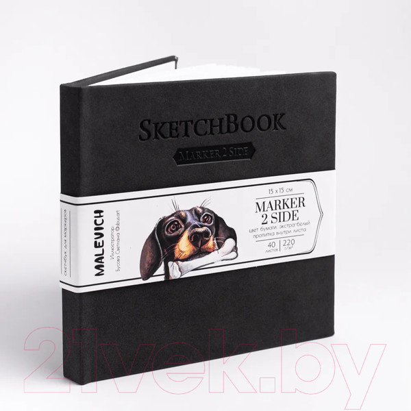 Изображение товара Скетчбук Малевичъ 401145 (40л, мокрый асфальт)