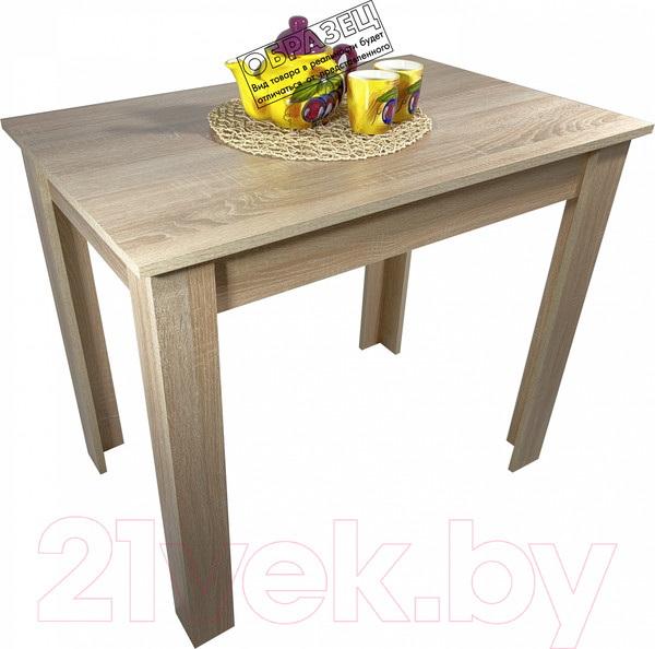 Изображение товара Обеденный стол Genesis Мебель 90x60x76 (дуб сонома)