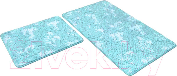 Изображение товара Набор ковриков для ванной и туалета Shahintex Vintage SH V002 50x80/50x50 (мятный)