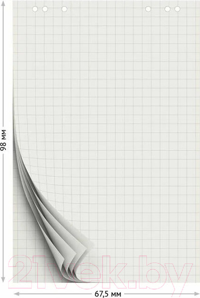 Изображение товара Бумага для флипчарта OfficeSpace 235022 (20л, клетка)