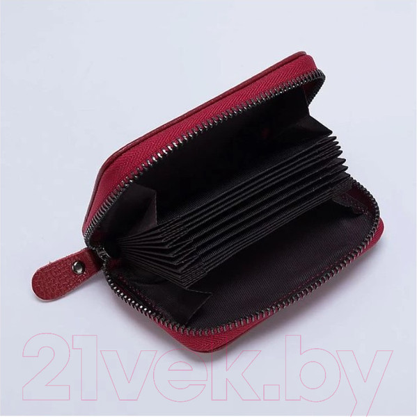 Изображение товара Визитница Poshete 878-2501-BRD (бордовый)
