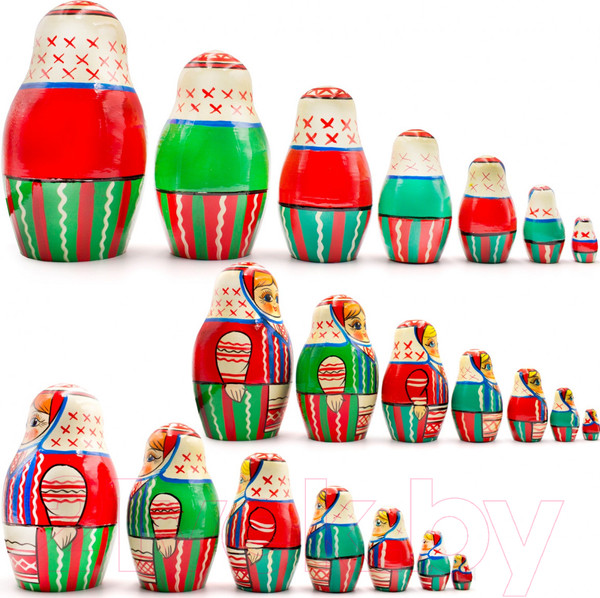 Изображение товара Матрешка сувенирная Брестская Фабрика Сувениров В белорусском традиционном платье / 7038