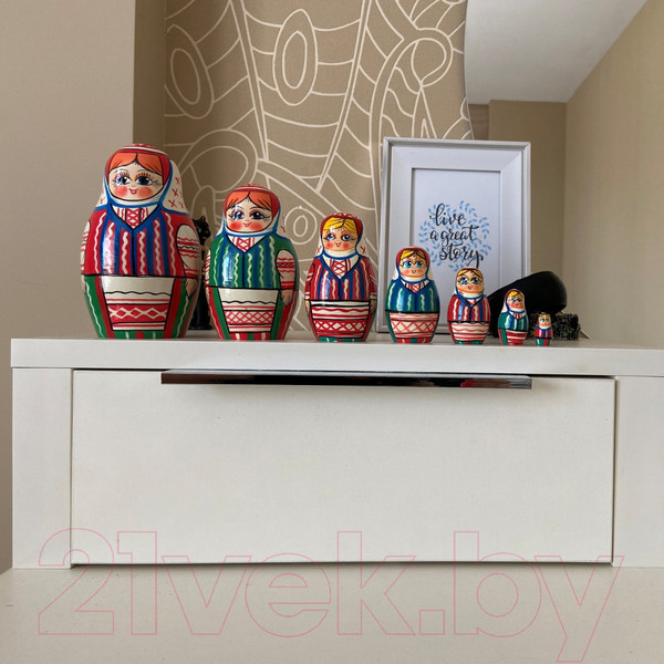 Изображение товара Матрешка сувенирная Брестская Фабрика Сувениров В белорусском традиционном платье / 7038