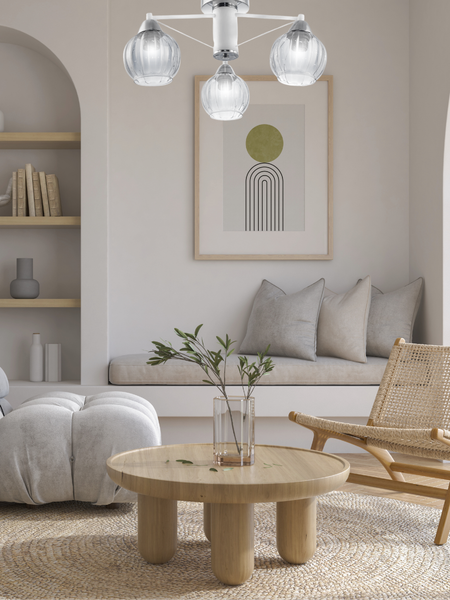 Изображение товара Люстра Aitin-Pro C1236/3 (белый/хром)