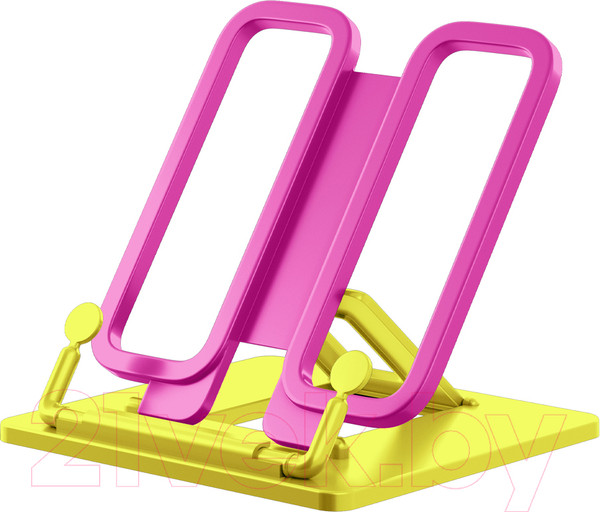 Изображение товара Подставка для книг Erich Krause Base. Neon Solid / 58043 (желтый/розовый)