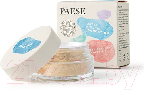 Изображение товара Пудра рассыпчатая Paese Matte Mineral Foundation минеральная матирующая 100N (7г)