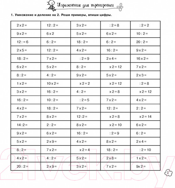 Изображение товара Наглядное пособие АСТ Табличное и внетабличное умножение за 5 минут в день (Чебыкина Н.Н.)