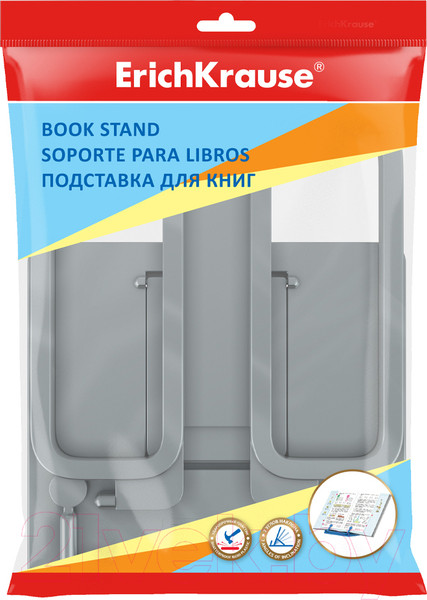 Изображение товара Подставка для книг Erich Krause Base. Ice Metallic / 58048 (серебристый)