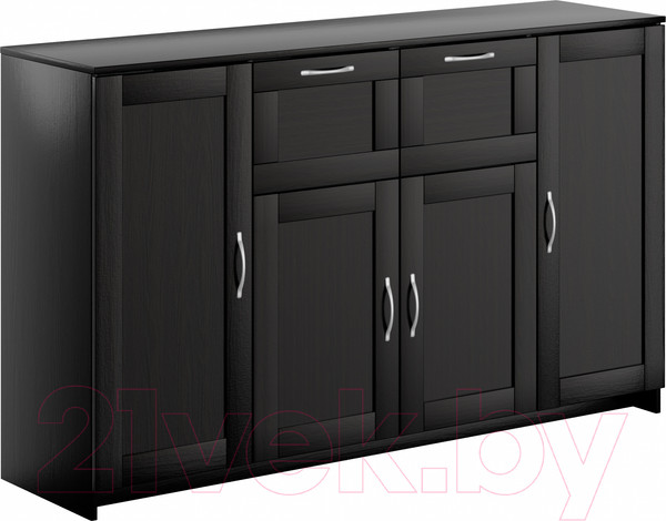 Изображение товара Тумба Mio Tesoro Сириус 4 двери и 2 ящика 156x95 2.02.03.300.5 (дуб венге)