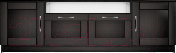 Изображение товара Тумба Mio Tesoro Сириус 2 двери и 2 ящика 156x47 2.02.03.330.5 (дуб венге)