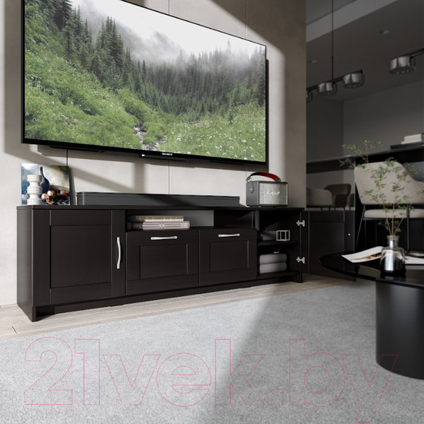 Изображение товара Тумба Mio Tesoro Сириус 2 двери и 2 ящика 156x47 2.02.03.330.5 (дуб венге)