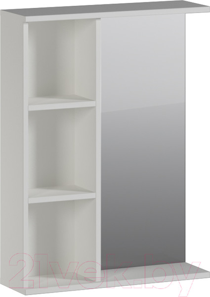 Изображение товара Шкаф с зеркалом для ванной Genesis Мебель 60x18x83 (белый)