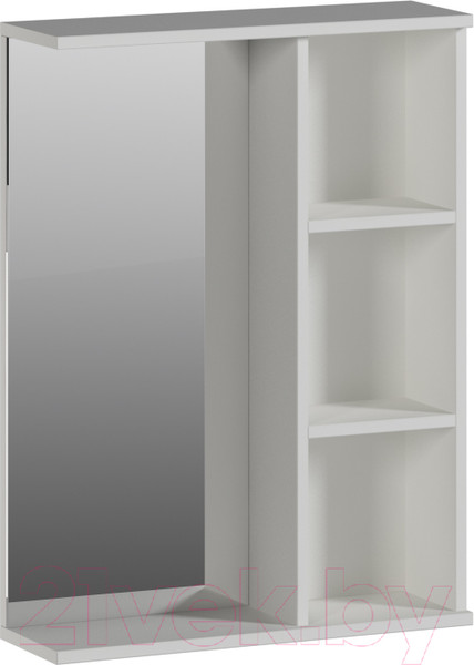 Изображение товара Шкаф с зеркалом для ванной Genesis Мебель 60x18x83 (белый)