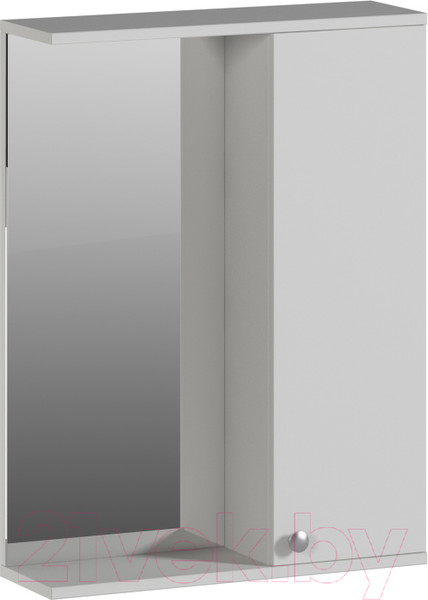 Изображение товара Шкаф с зеркалом для ванной Genesis Мебель 60x18x83 (белый)