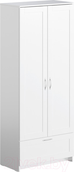 Изображение товара Шкаф Mio Tesoro Сириус 2-х створчатый 1 ящик 2.02.01.240.1 (белый)