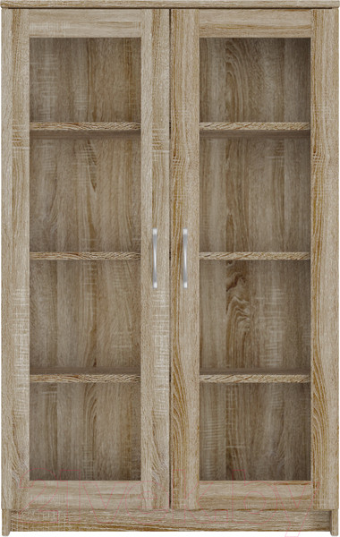 Изображение товара Тумба Mio Tesoro Сириус 2 двери со стеклом 78x123 2.02.03.390.3 (дуб сонома)