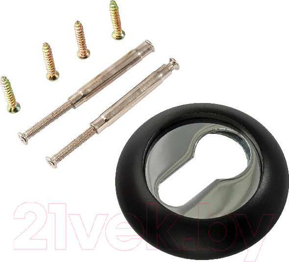 Изображение товара Накладка на цилиндр Ренц INET 08 B/CP (черный/хром блестящий)