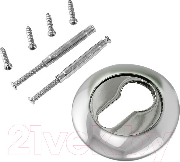 Изображение товара Накладка на цилиндр Ренц INET 08 W/CP (белый/хром блестящий)