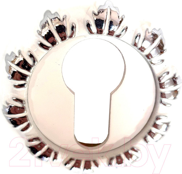 Изображение товара Накладка на цилиндр Ренц INET 10 SW/CP (супер белый/хром блестящий)