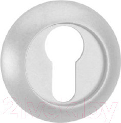 Изображение товара Накладка на цилиндр Ренц INET 08 MSW/CP (матовый супер белый/хром блестящий)