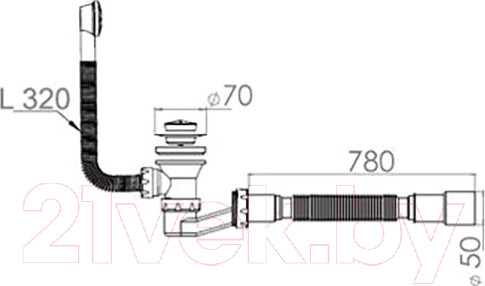 Изображение товара Сифон AV Engineering AVE129731