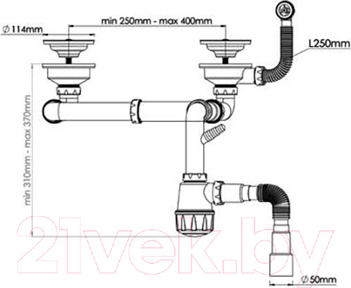 Изображение товара Сифон AV Engineering AVE129763