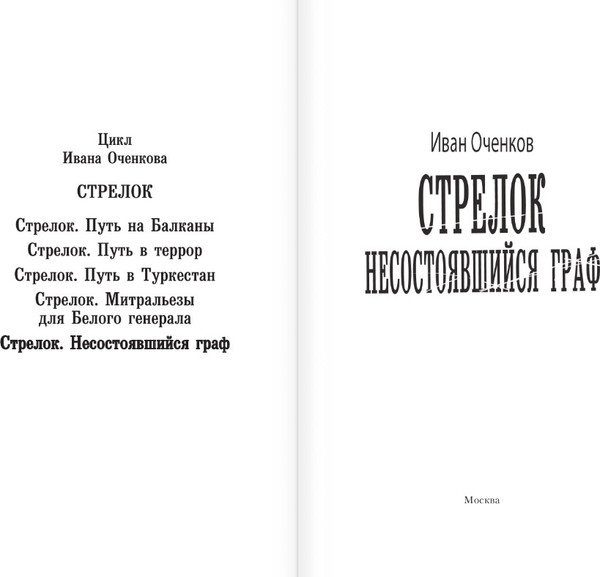 Изображение товара Книга АСТ Стрелок. Несостоявшийся граф, твердая обложка (Оченков Иван)
