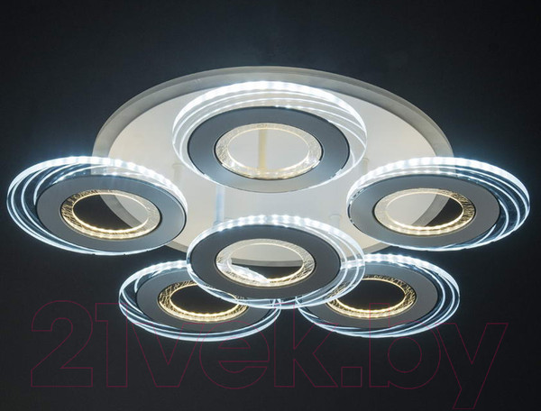 Изображение товара Люстра Aitin-Pro S2156/5+1 (белый RGB)