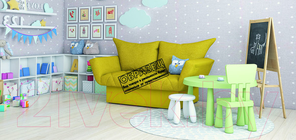 Изображение товара Диван Rivalli Джимми (Futura Mango принт серый с манго)