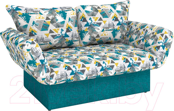 Изображение товара Диван Rivalli Джимми (Futura Azure принт серый с голубым)
