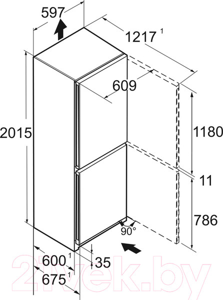 Изображение товара Холодильник с морозильником Liebherr CBNsfd 5733