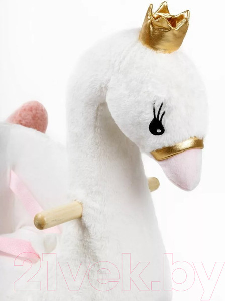 Изображение товара Качалка детская Amarobaby Лебедь / AMARO-28AS-Be (белый)