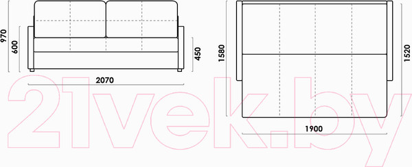 Изображение товара Диван Rivalli Мадрид (Merino Cocoa)