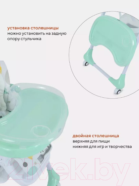 Изображение товара Стульчик для кормления Rant Basic Milky / RH303 (Mint)