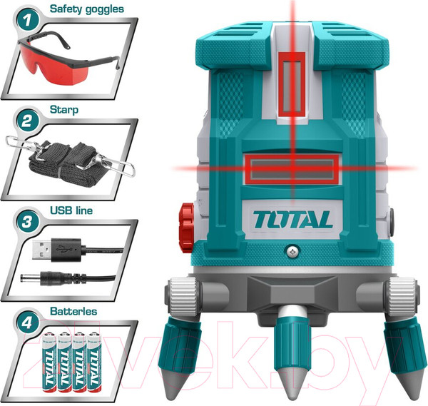Изображение товара Лазерный нивелир TOTAL TLL306505